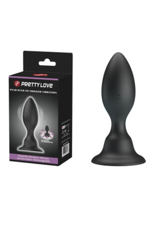 Anal ve Vajinal Tıkaç Titreşimli Vantuzlu Anal Plug
