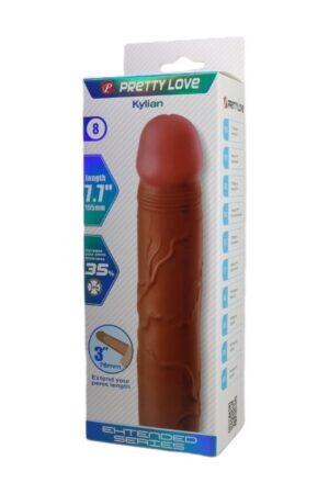Kylian Gerçek Hissiyatlı Uzatıcı Penis Kılıfı Brown