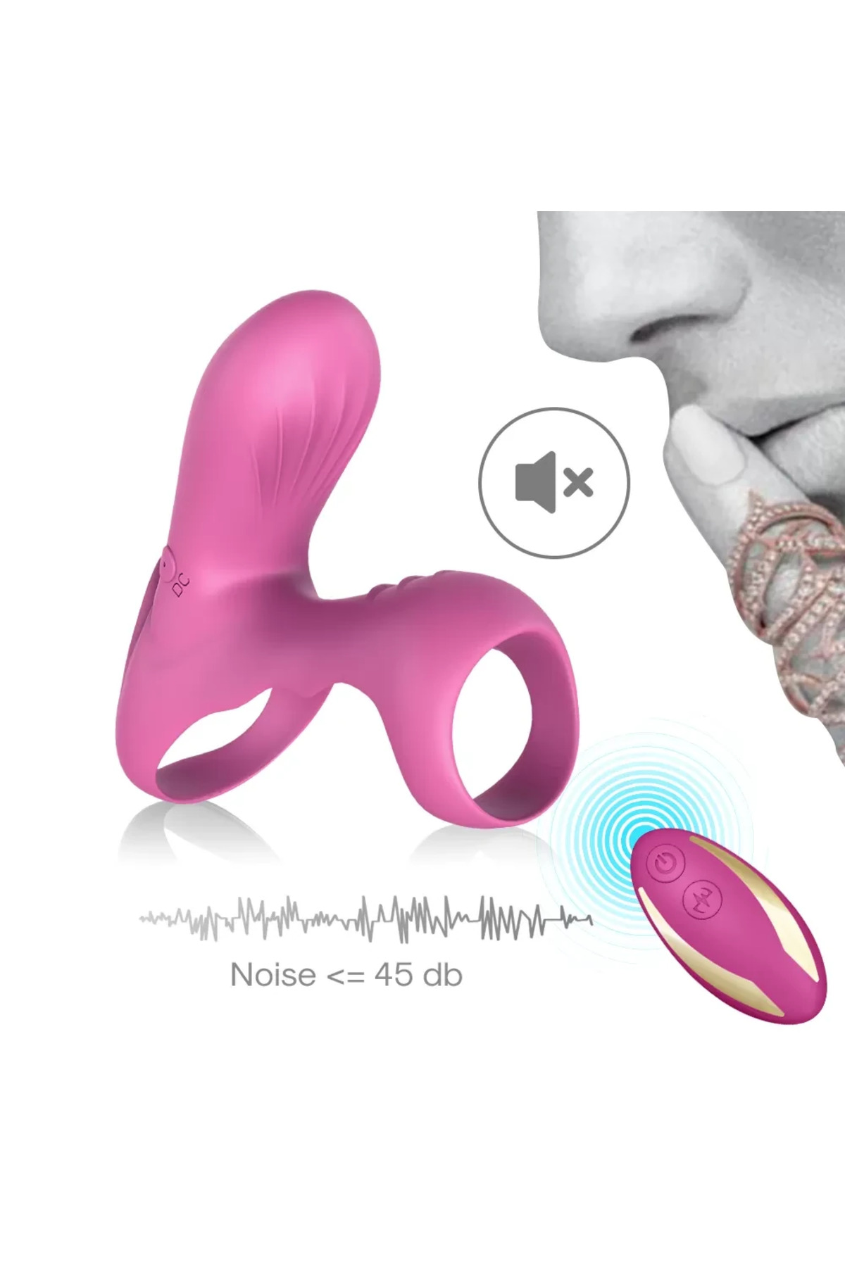 RANGER PRO Klitoris ve G Nokta Uyarıcı Testis ve Penis Halkası - Pembe - Görsel 4