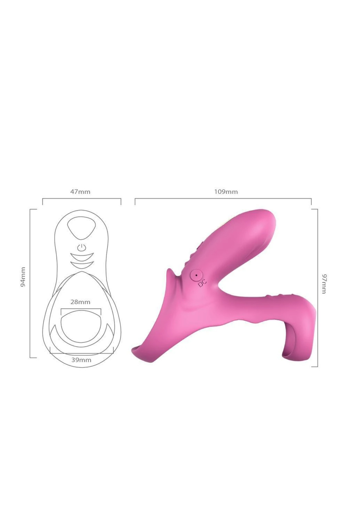 RANGER PRO Klitoris ve G Nokta Uyarıcı Testis ve Penis Halkası - Pembe - Görsel 8