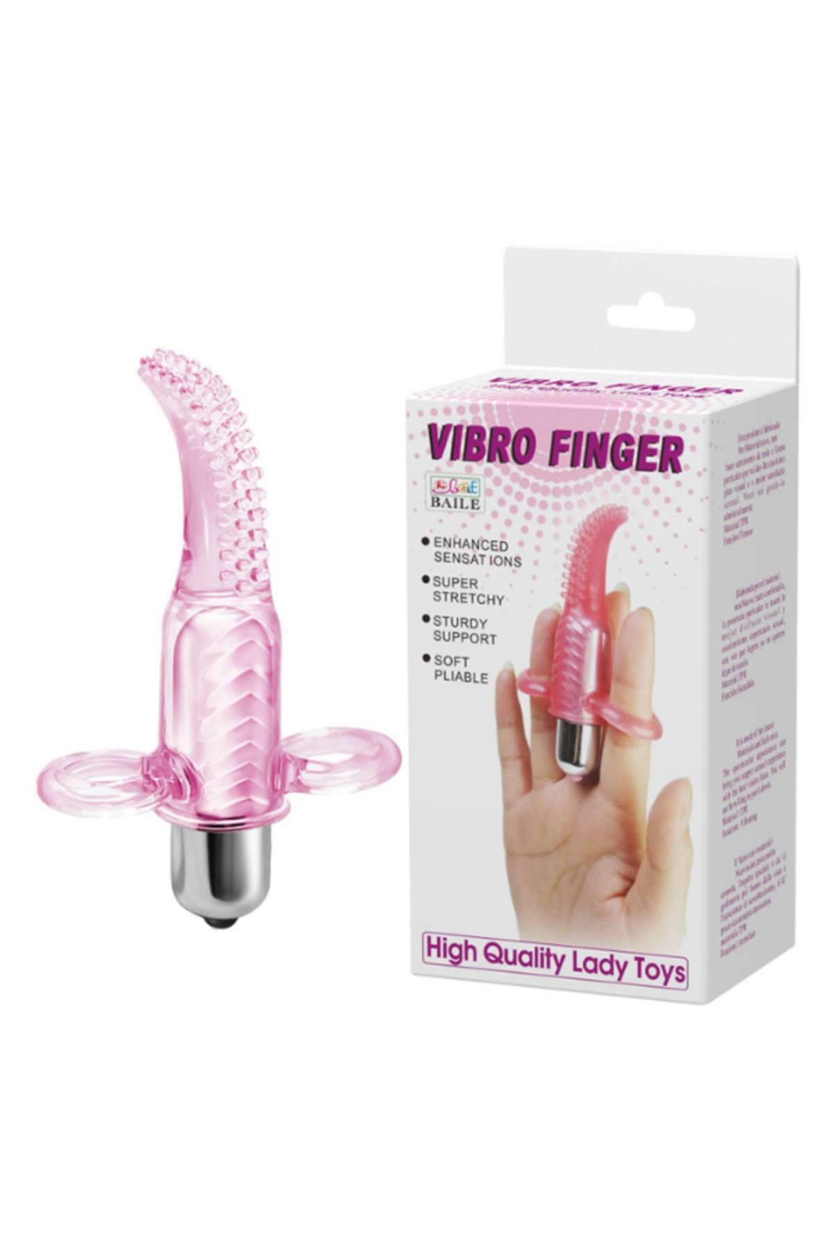 Vibro Finger 10 Titreşimli Teknolojik Vibratör Vajinal Klitoral Vibratör