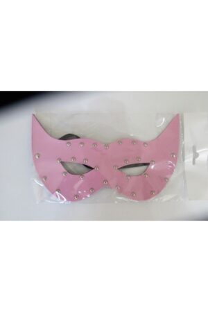 AÇIK PEMBE DERİ FANTEZİ MASKE FANTAZİ GÖZ MASKESİ PEMBE