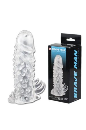 Enlarge Sleeve 14 CM Tırtıklı Süper Kalite Penis Kılıfı Dildo