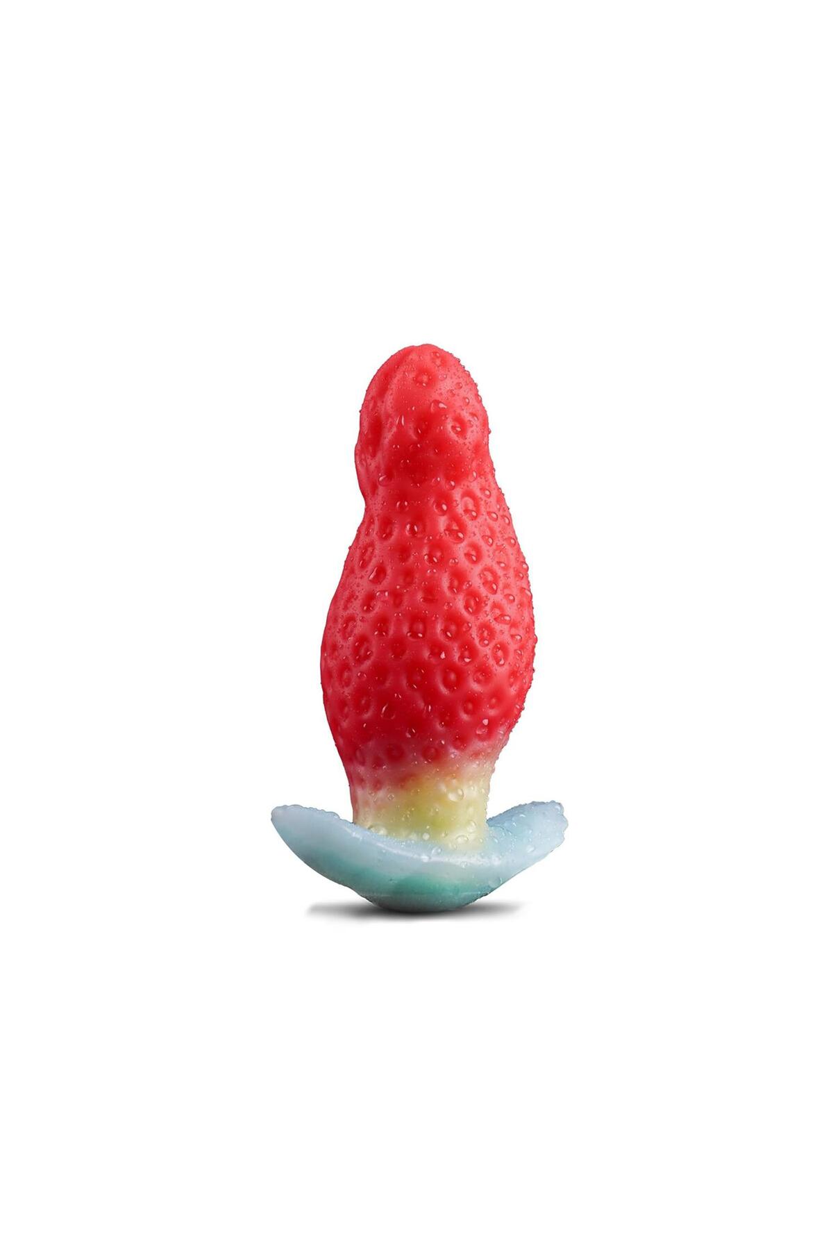 Çilek Tasarımlı Silikon Anal Plug Orta – Renkli, Eğlenceli ve Konforlu Deneyim