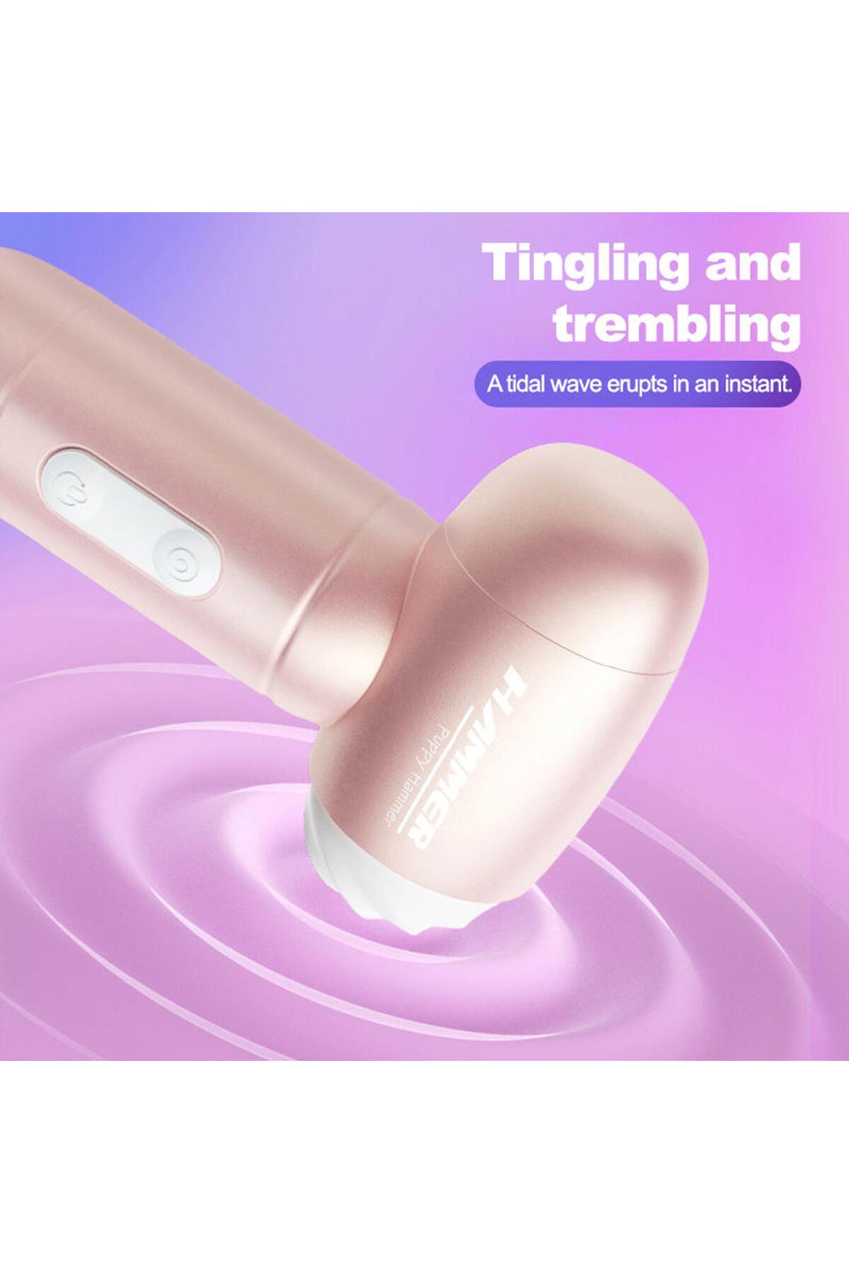 Mini Hammer Şarjlı Titreşimli Masaj Cihazı - Görsel 5